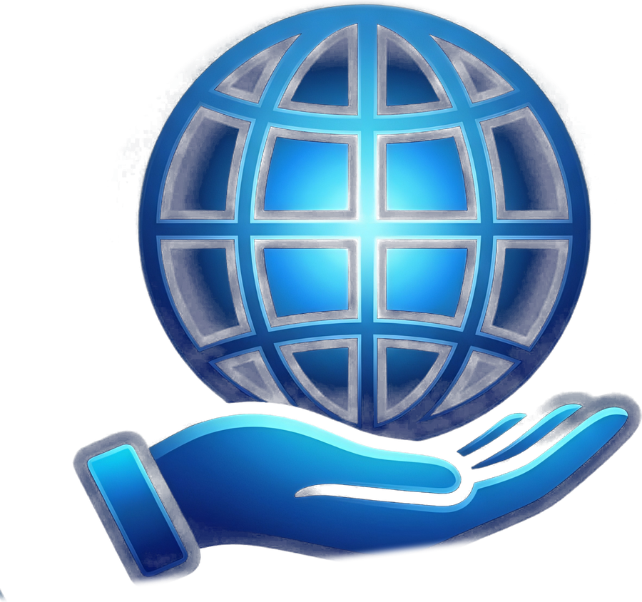 Navifex Pro emblem: a globe resting on an open hand