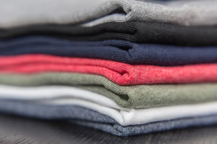 Folded clothes stack — Clothing Brand, Lahore