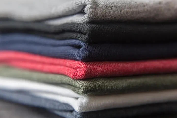 Folded clothes stack — Clothing Brand, Lahore