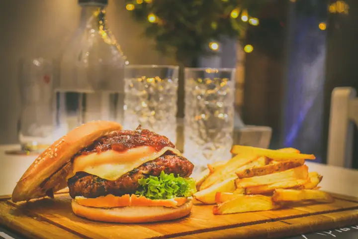 Burger and fries — Restaurant & Cafe, Lahore