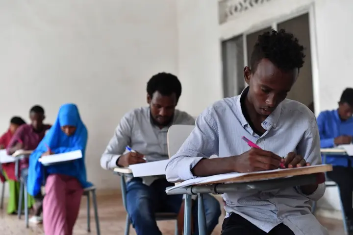 Students writing exam — School & Academy, Lahore